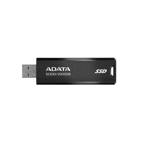 SSD внешний жесткий диск 2TB USB 3.2 BLACK SC610-2000G-CBK/RD ADATA - оптом у дистрибьютора ELKO